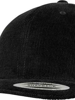 6 panelová manšestrová kšiltovka black model 22412496 - Flexfit
