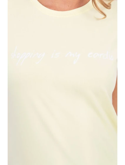 model 18743162 je moje kardio blůza světle žlutá - K-Fashion