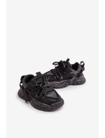 Dětské tenisky zdobené flitry černé model 21673670 - Boto Dětské tenisky zdobené flitry černé model 21673670 - Boto