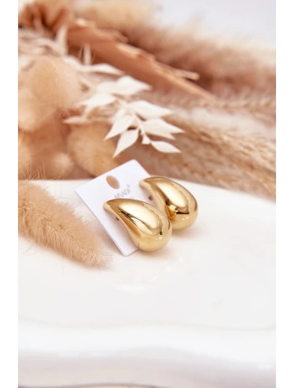 Ženské náušnice z chirurgické oceli Velké model 21772665 zlaté - Boto