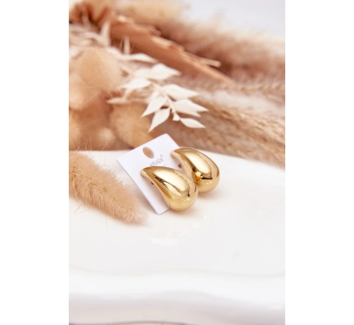 Ženské náušnice z chirurgické oceli Velké model 21772665 zlaté - Boto