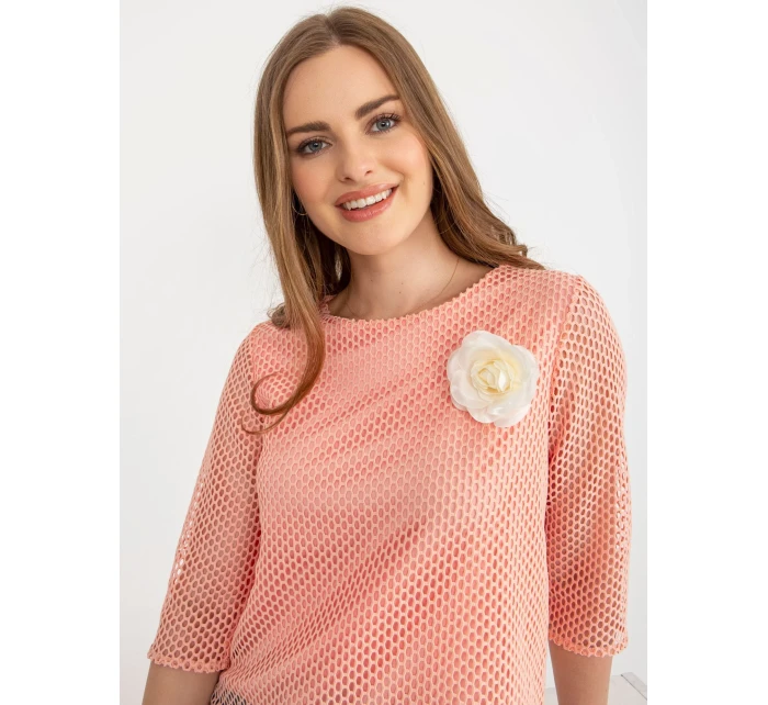 Blúzka LK BZ 506642.94 broskýň