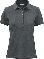 Cutter & Buck Advantage Polo Women Dámske piqué polo 68.4419 antracitová melírovaná