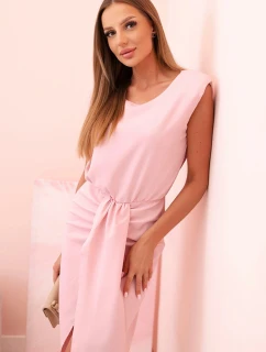 Dámske pruhované bavlnené šaty s véčkovým výstrihom a gombíkmi tmavomätové