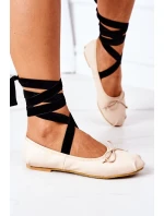 Wiązane Baleriny Lu Boo Nude Wiązane Baleriny Lu Boo Nude