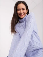 Sweter AT SW  jasny fioletowy model 19034243 - FPrice