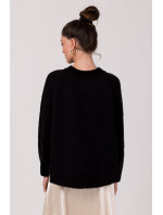 Pletený sveter BeWear BK105 Black