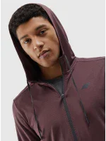 Pánska športová mikina s kapucňou 4F - hnedá