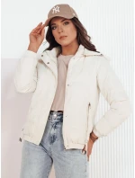 Dámská přechodná prošívaná bunda bílá Dstreet model 21973516 - FashionStreet Dámská přechodná prošívaná bunda bílá Dstreet model 21973516 - FashionStreet