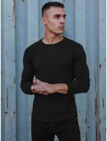 Pánsky klasický čierny sveter FashionStreet WX2226