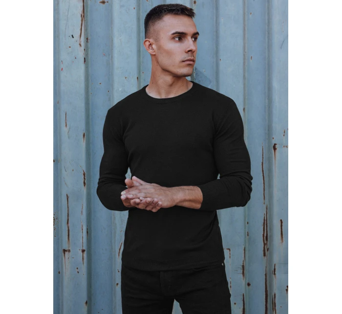 Pánsky klasický čierny sveter FashionStreet WX2226