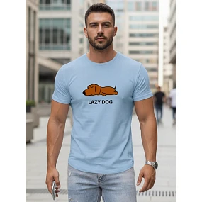 Tshirt męski z nadrukiem  model 22161383 - FashionStreet