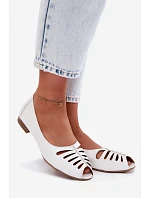 baleríny z přírodní kůže  Bílá model 22123128 - Maciejka