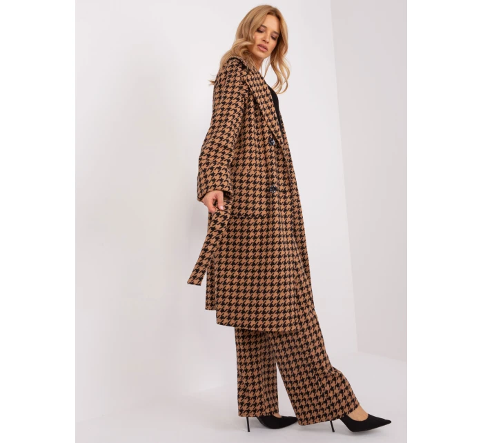 Płaszcz LK PL model 21228956 camelowy - FPrice Płaszcz LK PL model 21228956 camelowy - FPrice