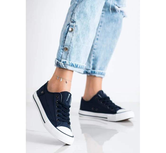 Originální tenisky modré dámské bez podpatku Originální tenisky modré dámské bez podpatku