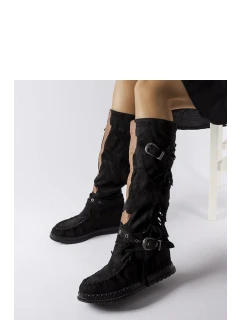 Čižmy na klinovom podpätku model 205791 Solea