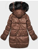 Oversize obojstranná bunda v čiernej a hnedej farbe (h-1088-01)