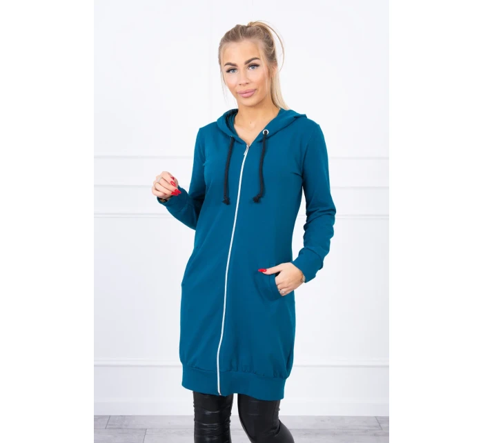 Šaty s kapucí, mikina marine