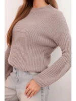 Dámsky detský sveter z alpaky s volánovými rukávmi fango Dámsky detský sveter z alpaky s volánovými rukávmi fango