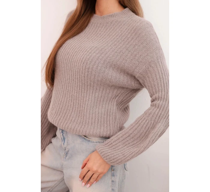 Dámsky detský sveter z alpaky s volánovými rukávmi fango Dámsky detský sveter z alpaky s volánovými rukávmi fango