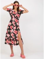 Šaty DHJ SK 7006.48 čierna a červená Šaty DHJ SK 7006.48 čierna a červená