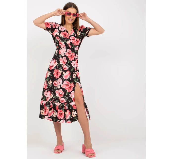 Šaty DHJ SK 7006.48 čierna a červená Šaty DHJ SK 7006.48 čierna a červená