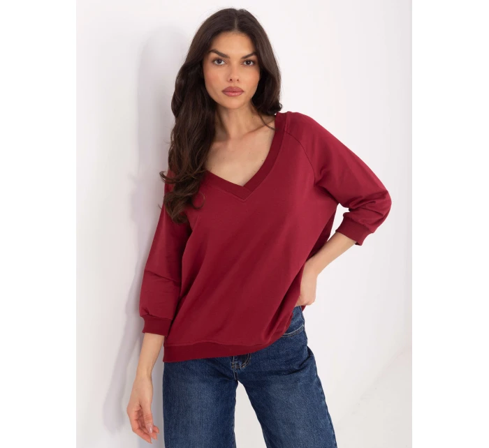 Bluza RV BL model 21836742 bordowy - FPrice Bluza RV BL model 21836742 bordowy - FPrice