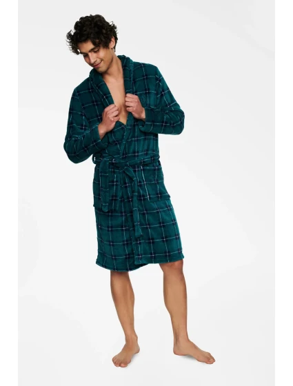 Výletný župan 40068-77X Zelená a tmavo modrá - Henderson