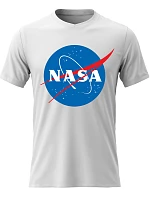 Dámské bavlněné tričko s potiskem - NASA - bílé
