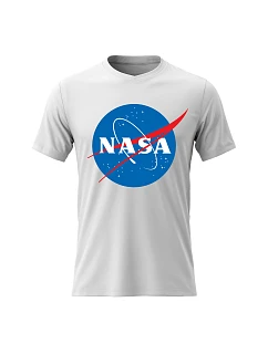 Dámské bavlněné tričko s potiskem - NASA - bílé