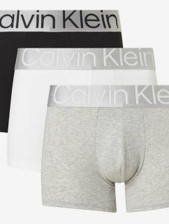 Pánske boxerky 3 PACK NB3130A MPI čierna/biela/sivá - Calvin Klein