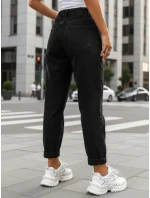 Jeansy damskie mom fit stan czarne model 22029989 - FashionStreet