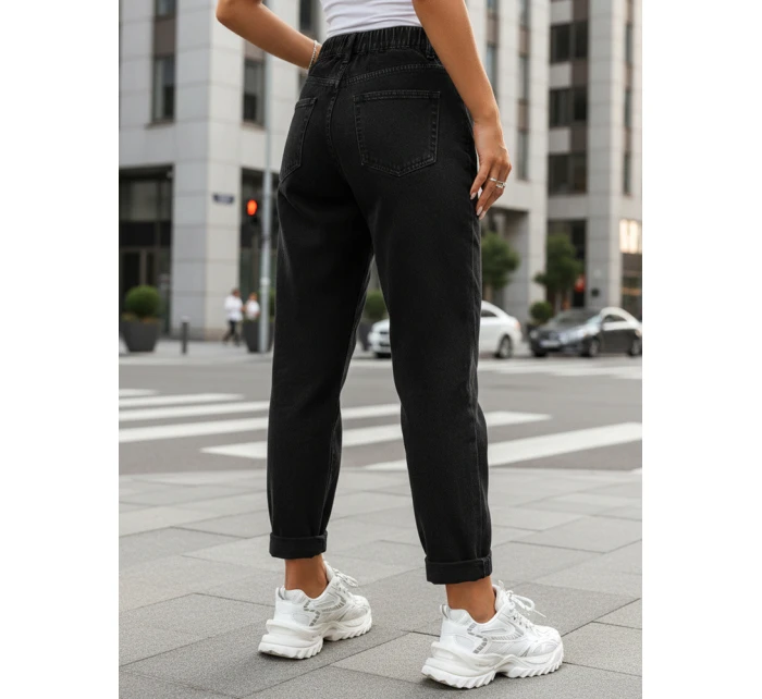 Jeansy damskie mom fit stan czarne model 22029989 - FashionStreet