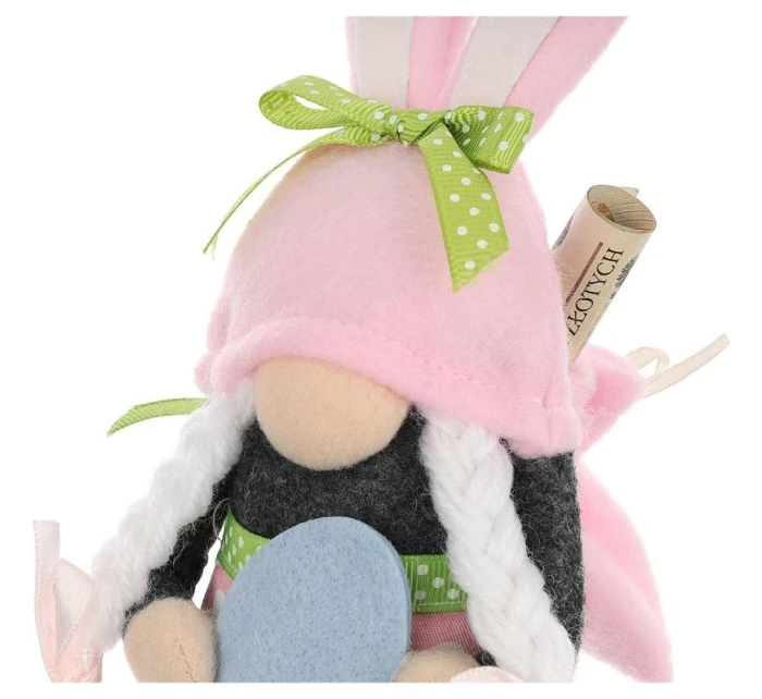 SKRZAT GNOM GIRL RÓŻOWY Z NA DEKORACJA WIOSENNA dětské model 21832712