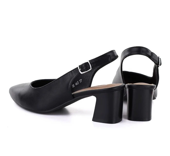 Dámské lodičky s páskem černé Sergio model 22099505 - LEONE Dámské lodičky s páskem černé Sergio model 22099505 - LEONE