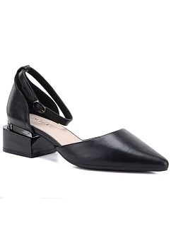 Dámské lodičky na klínku s páskem černé model 22117655 - VINCEZA