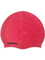 Crowell Recyklácia Pearl ružová farba 3 silikónová plavecká čiapka