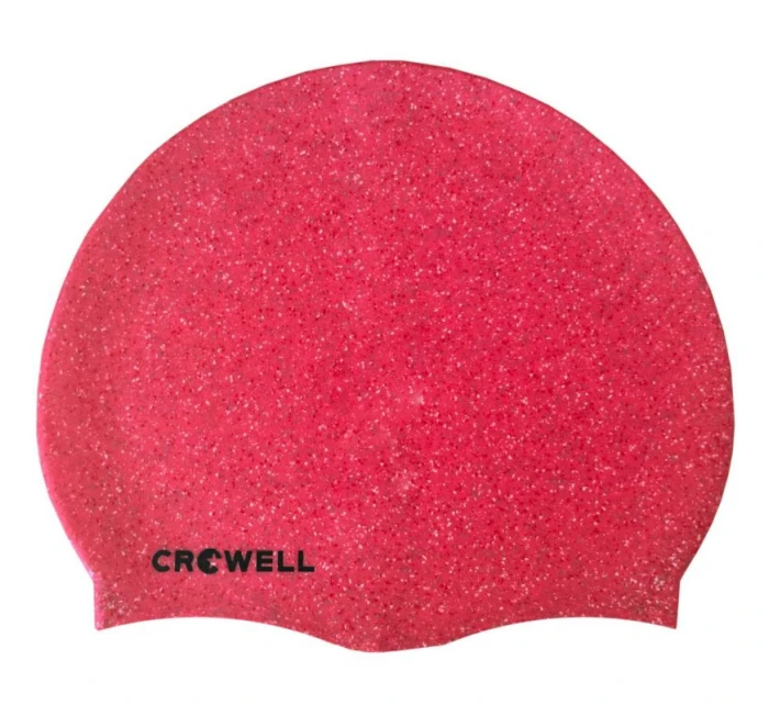 Crowell Recyklácia Pearl ružová farba 3 silikónová plavecká čiapka