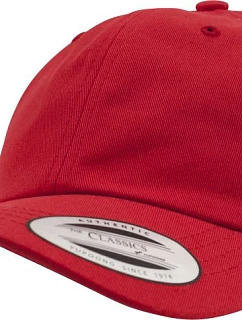 6 panelová bavlněná keprová kšiltovka red model 22482527 - Flexfit