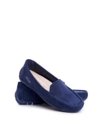 Dámské Semišové Mokasíny Tmavě modré model 21527886 - EVENTO