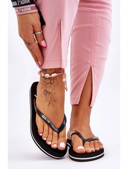 Dámské lehké žabky Big Star model 21610792 Černá - Big Star Shoes Dámské lehké žabky Big Star model 21610792 Černá - Big Star Shoes