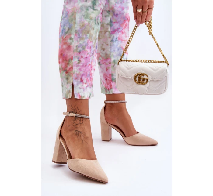 Zamszové se Béžové Diamond model 21626038 - Boto Zamszové se Béžové Diamond model 21626038 - Boto