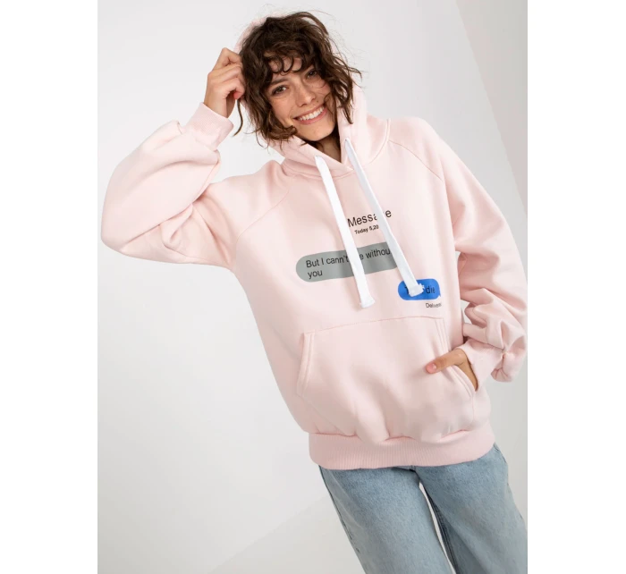 Mikina EM BL 718.39P svetlo ružová
