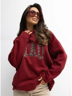 Bluza RV BL model 21777617 bordowy - FPrice Bluza RV BL model 21777617 bordowy - FPrice