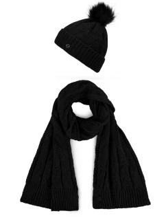 Dámsky set šatky a čiapky Vuch Sheron Set Black