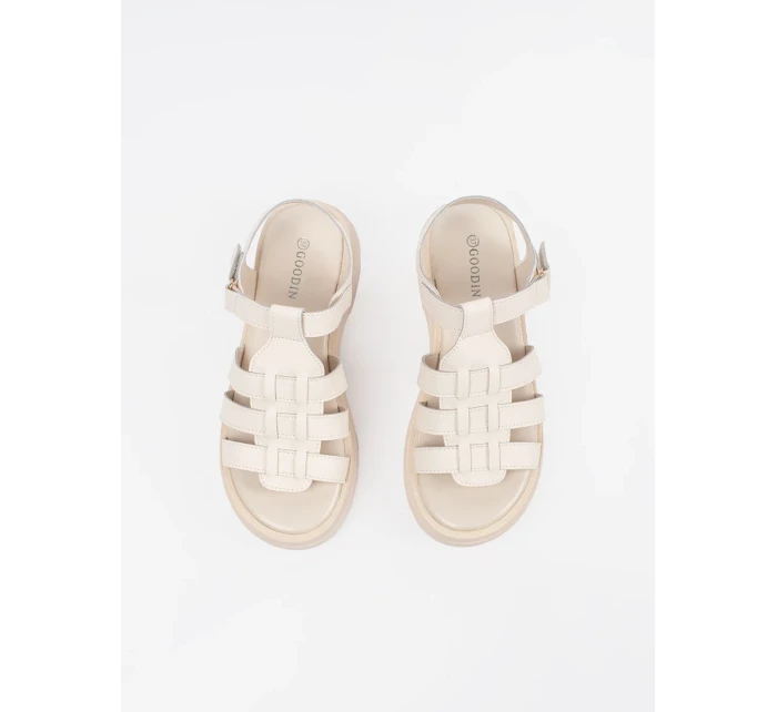 Pohodlné hnedé dámske sandále na platforme