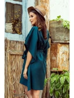 SOFIA - Dámske motýlikové šaty v fľaškovo zelenej farbe 287-2 SOFIA - Dámske motýlikové šaty v fľaškovo zelenej farbe 287-2