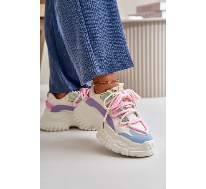 Dámské tenisky na masivní podrážce model 21667390 - Boto Dámské tenisky na masivní podrážce model 21667390 - Boto