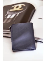 Portfel Damski Eko Skórzany Granatowy Jezorea