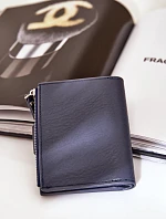 Portfel Damski Eko Skórzany Granatowy Jezorea